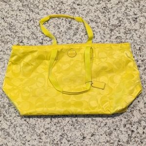 Coach Weekend / Travel Large Duffel Bag Yellow